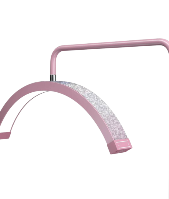 Lampada Led ”Mezza Luna” Brillantinata Fosoto – Rosa